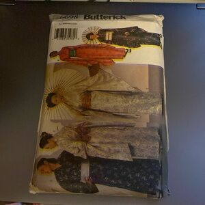 Butterick out of print historical ethnic apparel pattern. 6698. Kimono XS-XL
